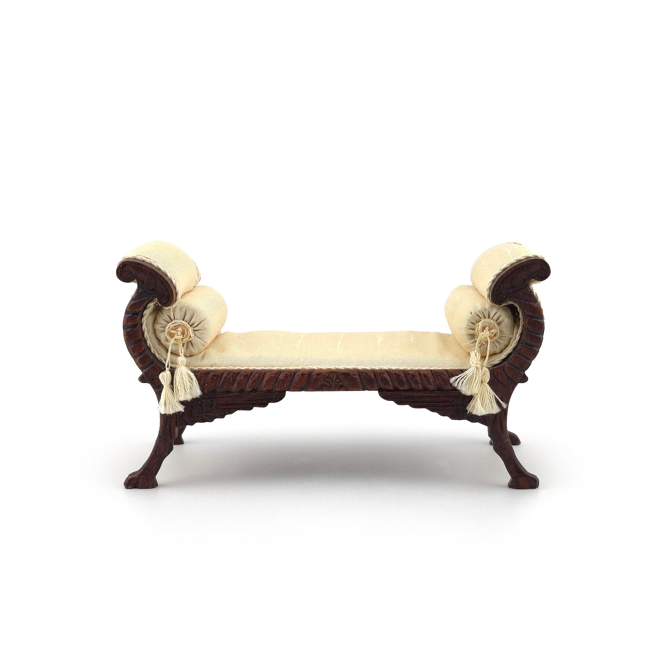 Silk Upholstered Regency Window Bench, Nicole Walton Marble and Judee Williamson