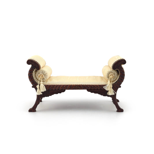 Silk Upholstered Regency Window Bench, Nicole Walton Marble and Judee Williamson