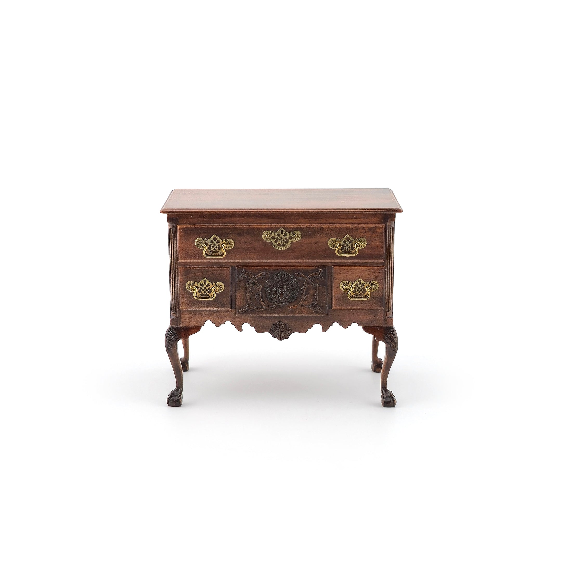 Hand-Carved Mark Gooch Chippendale Lowboy Dressing Table 2007