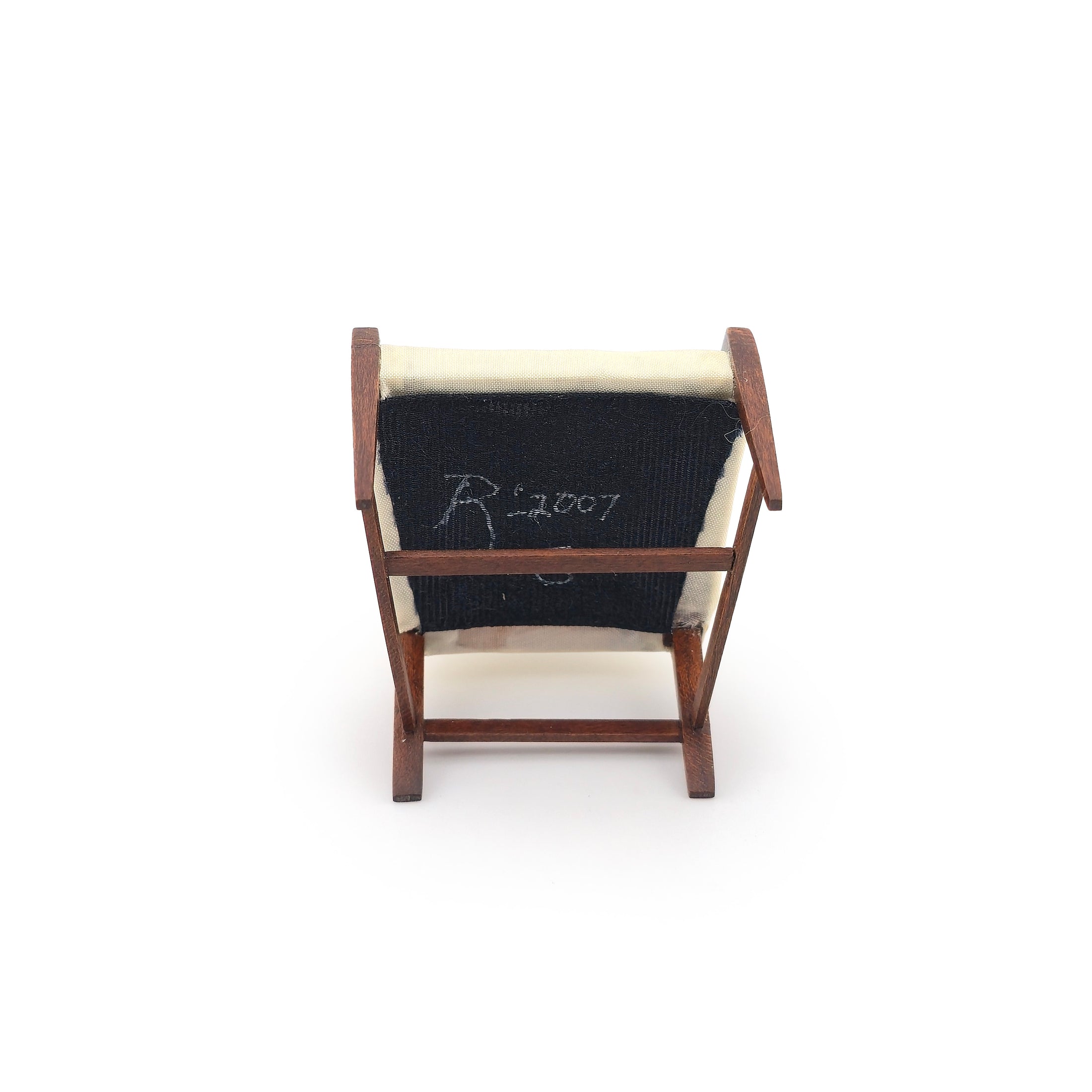 Robert Gray Silk Upholstered Georgian Camel Back Armchair