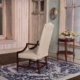 Load image into Gallery viewer, Robert Gray Silk Upholstered Georgian Camel Back Armchair
