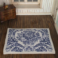 Load image into Gallery viewer, Incredible Blue & White Petit Point Aubusson Rug Miniature Dollhouse
