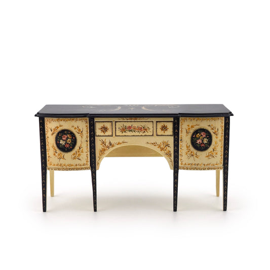 Sheraton Hand-Painted Sideboard Dressing Table by Renee Isabelle