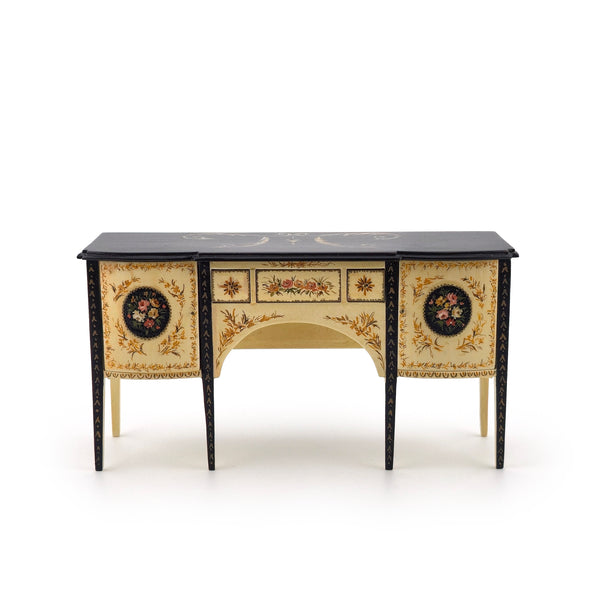 Sheraton Hand-Painted Sideboard Dressing Table by Renee Isabelle