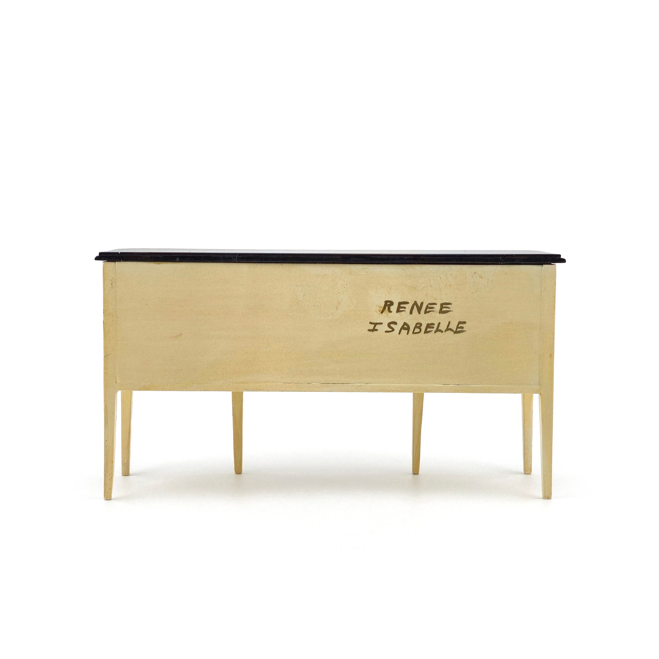 Sheraton Hand-Painted Sideboard Dressing Table by Renee Isabelle