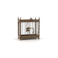 Load image into Gallery viewer, Francine Coyon Old World French Birdcage with Swinging Bird Miniature
