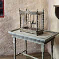 Load image into Gallery viewer, Francine Coyon Old World French Birdcage with Swinging Bird Miniature
