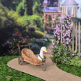 Load image into Gallery viewer, Francine Coyon Antique Style French Children's Goose Push Cart
