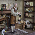 Load image into Gallery viewer, Red-Haired Tudor Male Marionette Puppet with Doublet by Loretta Kasza 1:12
