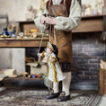 Load image into Gallery viewer, Debbie Dixon-Paver Tudor Lady Marionette Puppet Cream & Gold Gown 1:12
