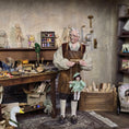 Load image into Gallery viewer, Page Boy Marionette Puppet in Pale Green Costume by Loretta Kasza
