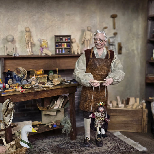 1:12 Royal Prince or Young King Marionette Puppet by Loretta Kasza
