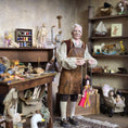 Load image into Gallery viewer, 1:12 Tudor Princess Marionette Puppet Pink & Yellow Gown by Loretta Kasza
