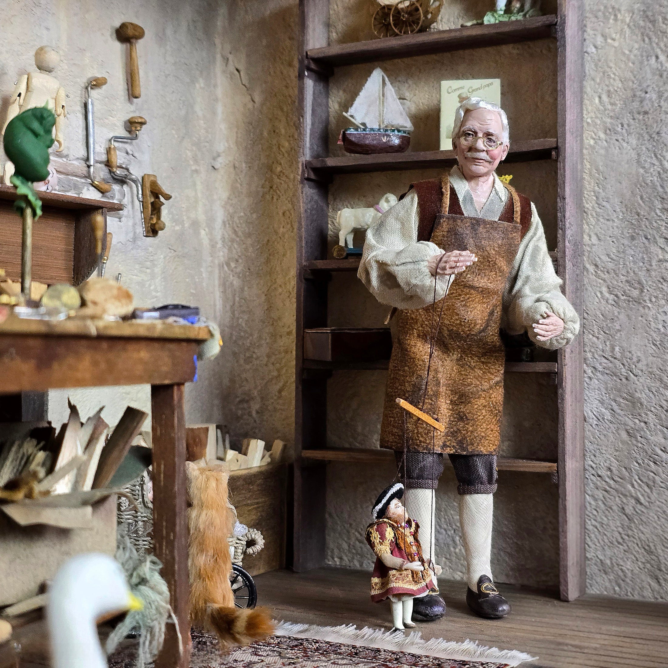 Royal King Henry VIII Marionette Puppet Doll by Almudena Gonzalez