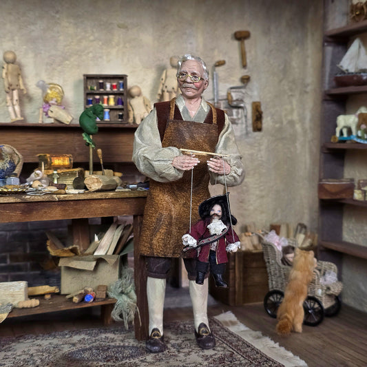 Storybook Pirate Marionette Puppet by Loretta Kasza 1:12