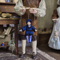 Load image into Gallery viewer, Tudor Boy in Blue Marionette Puppet by Loretta Kasza 1:12
