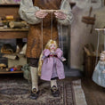 Load image into Gallery viewer, Storybook Sleeping Beauty Marionette Puppet Doll by Loretta Kasza 1:12
