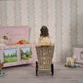 Load image into Gallery viewer, Peggie Taylor Victorian Wicker Baby Pram with Clay Doll for Nursery
