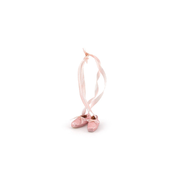 The Doll's Cobbler Pink Ballet Pointe Shoes for Hanging Display