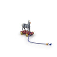 Load image into Gallery viewer, Valerie Casson Dapple Gray Horse Pull Toy Hand Painted Metal
