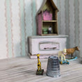 Load image into Gallery viewer, Painted Metal Primitive Folk Art Giraffe Pull Toy for Nursery
