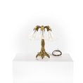 Load image into Gallery viewer, Jim Pounder Art Nouveau Triple Trumpet Bronze Table Lamp Miniature
