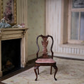 Load image into Gallery viewer, David Booth Queen Anne Pink Silk Upholstered Side Chair
