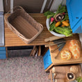 Load image into Gallery viewer, Al Chandronnait Handwoven Picnic Splint Gathering Basket
