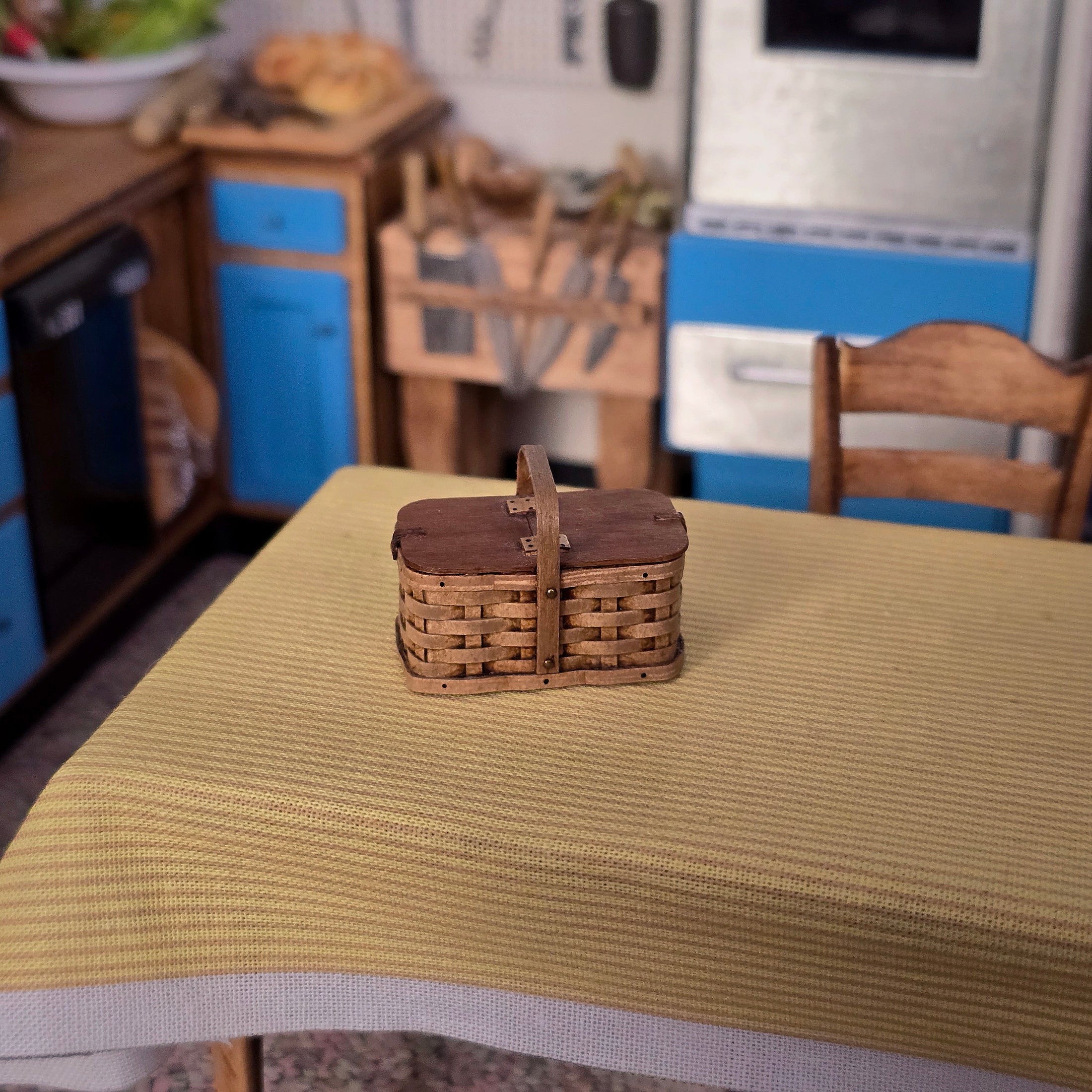 Al Chandronnait Handcrafted Double Lidded Picnic Basket