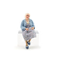 Load image into Gallery viewer, Sweet Granny Grandmother Dollhouse Doll by Jain Squires of The Giddy Kipper UK
