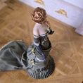 Load image into Gallery viewer, Dollhouse Doll Lady in Dark Gray Silk Evening Gown by Debbie Dixon-Paver
