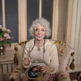 Load image into Gallery viewer, Julie Campbell Clay Embroidering Grandmother Granny Dollhouse Doll
