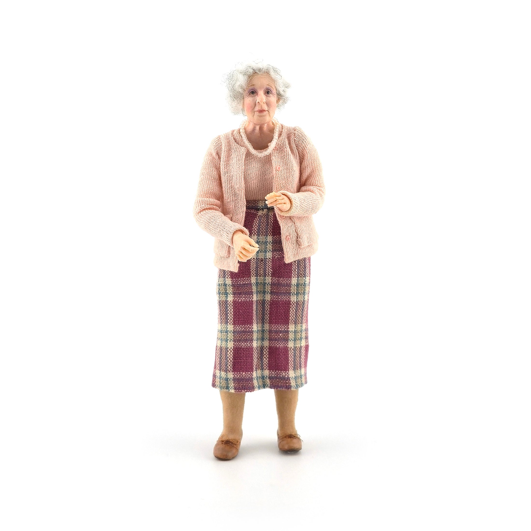 Julie Campbell Clay Elderly Grandmother Lady Dollhouse Doll by Julie Campbell