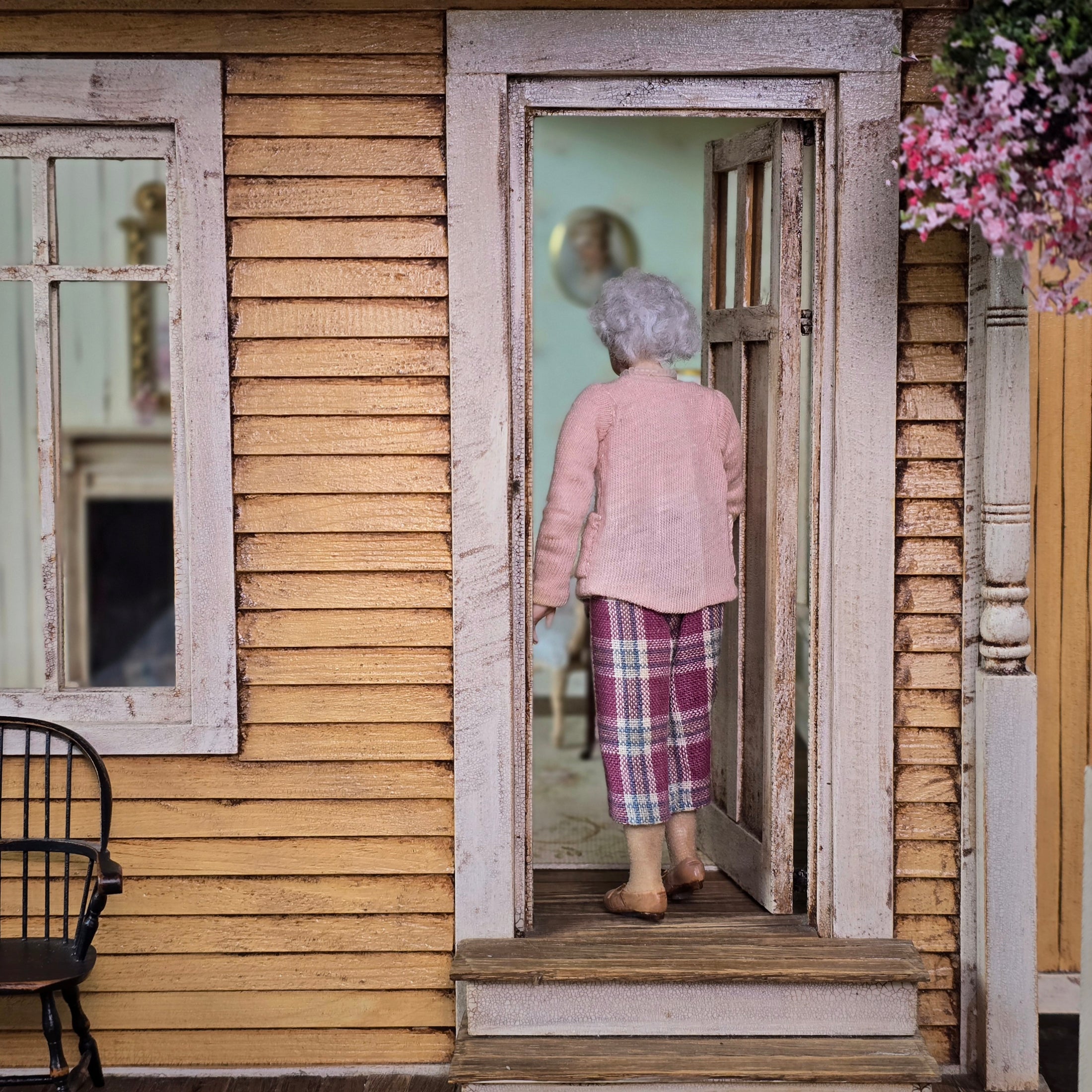 Julie Campbell Clay Elderly Grandmother Lady Dollhouse Doll by Julie Campbell