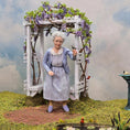 Load image into Gallery viewer, Sweet Grandmother Elderly Lady Dollhouse Doll in Blue by Irina Martin
