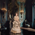 Load image into Gallery viewer, Loretta Kasza Victorian or Edwardian Lady Dollhouse Doll in Champagne Silk Gown
