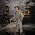 Load image into Gallery viewer, Friendly Victorian Southern Gentleman with Cane Porcelain Dollhouse Doll

