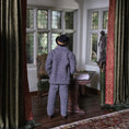 Load image into Gallery viewer, Realistic 1920s or 1930a Gentleman in Houndstooth Suit Clay Dollhouse Doll
