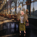 Load image into Gallery viewer, 1920s High Society Lady Dollhouse Doll by Carol Bull "Bags of Character" Silk & Faux Fur
