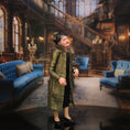 Load image into Gallery viewer, Judith Laird Elegant Society Lady Older Dollhouse Doll in Silk, Sculpted Clay
