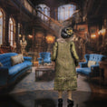 Load image into Gallery viewer, Judith Laird Elegant Society Lady Older Dollhouse Doll in Silk, Sculpted Clay
