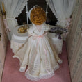 Load image into Gallery viewer, Red Haired Edwardian Lady Porcelain Doll Antique Lace Batiste Gown & Pink Shawl
