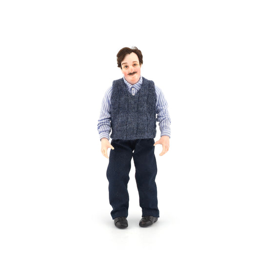 Julie Campbell Articulated Gentleman Dad Father Dollhouse Doll Sculpted Clay