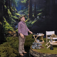 Load image into Gallery viewer, Sharon Cariola Camper Gentleman Dad Older Man Doll with Marshmallow Stick, Clay
