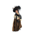 Load image into Gallery viewer, Marcia Backstrom Beguiling Gibson Girl Victorian Dark Haired Lady with Fan Dollhouse Doll
