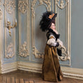 Load image into Gallery viewer, Marcia Backstrom Beguiling Gibson Girl Victorian Dark Haired Lady with Fan Dollhouse Doll
