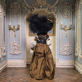 Load image into Gallery viewer, Marcia Backstrom Beguiling Gibson Girl Victorian Dark Haired Lady with Fan Dollhouse Doll
