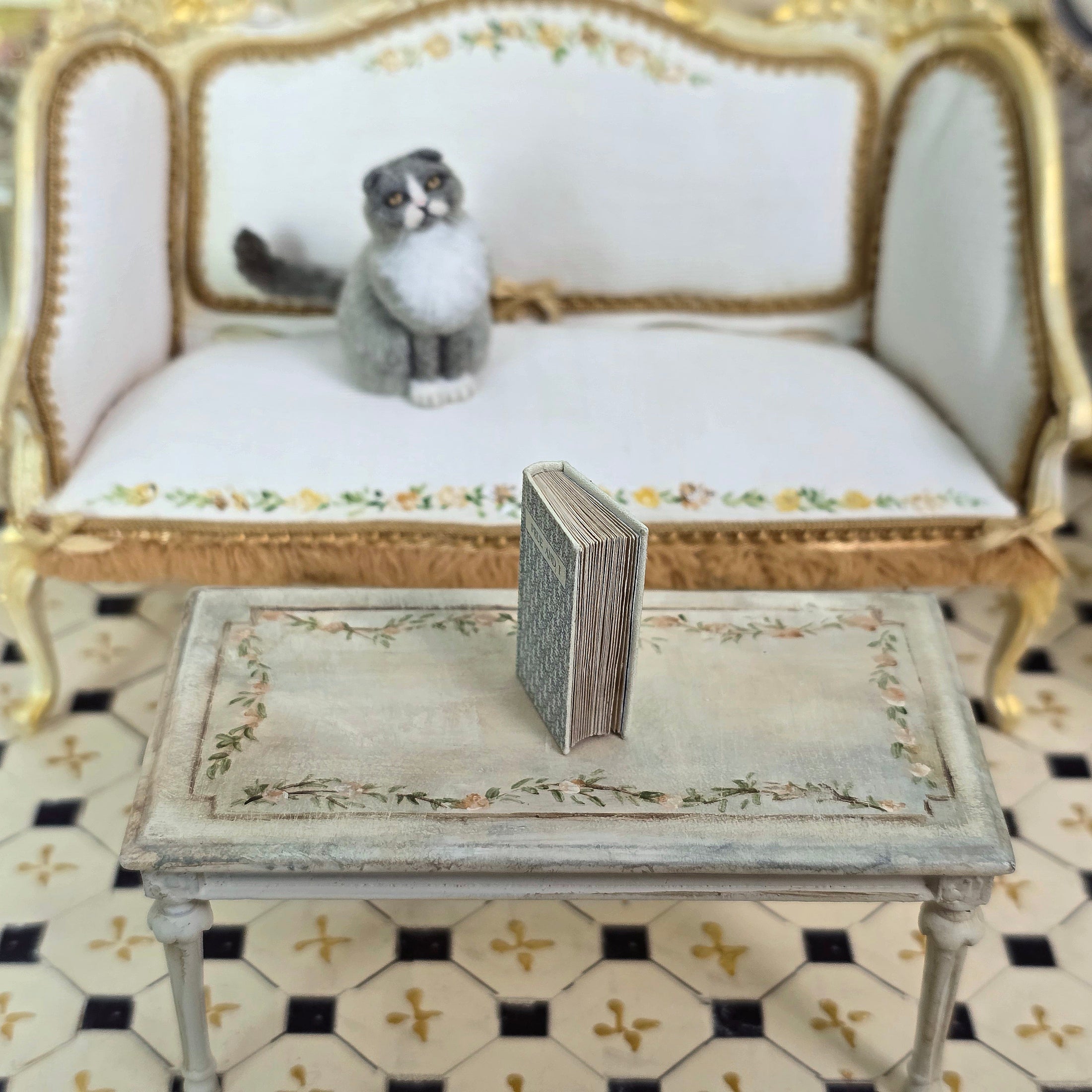 Prue and I Hardcover Victorian Book with Readable Pages Miniature Dollhouse