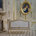 Load image into Gallery viewer, Aurearte Spain Hand Painted Louis XV Rococo Canapé Sofa with Silk Fringe
