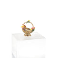 Load image into Gallery viewer, Marsha Hedrick Porcelain Openwork Floral Basket Dollhouse Miniature
